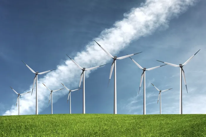 Gerahmter Druck : Windmühlen am Himmel. Gerahmter Druck : Windmühlen am Himmel.