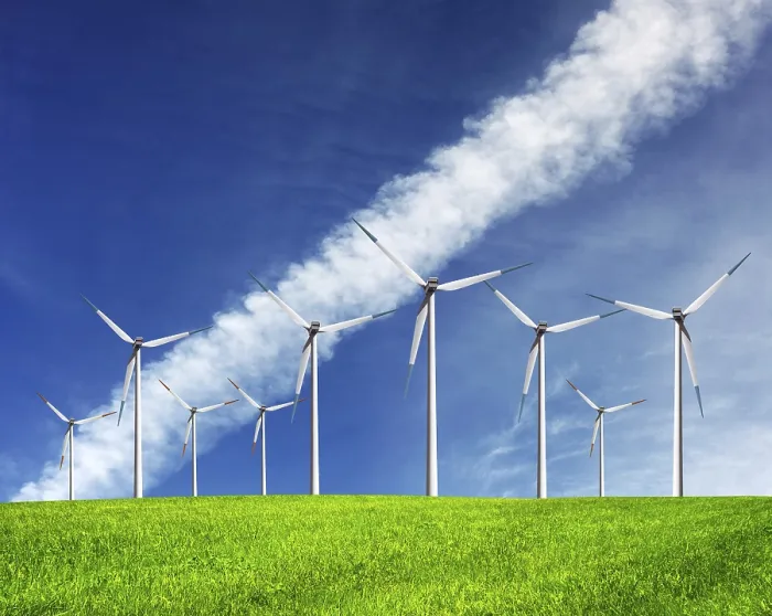 Gerahmter Druck : Windmühlen, Technologien der Zukunft. Gerahmter Druck : Windmühlen, Technologien der Zukunft.