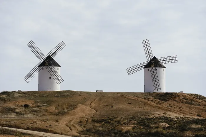 Gerahmter Druck : Windmühlen in Tembleque, Toledo Gerahmter Druck : Windmühlen in Tembleque, Toledo