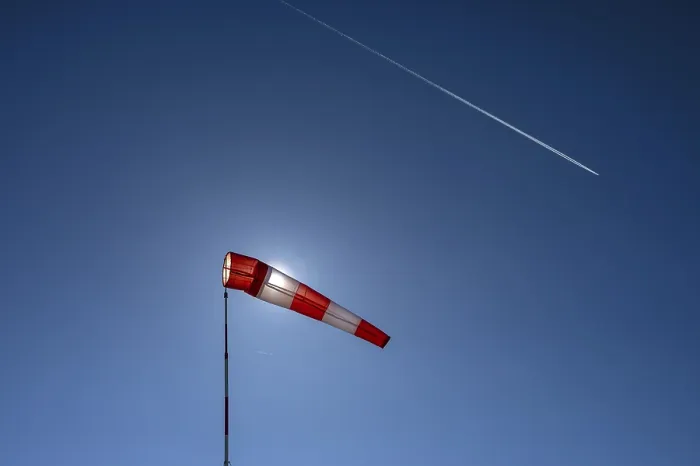 Gerahmter Druck : Windsock mit Sonnenbeleuchtung Gerahmter Druck : Windsock mit Sonnenbeleuchtung