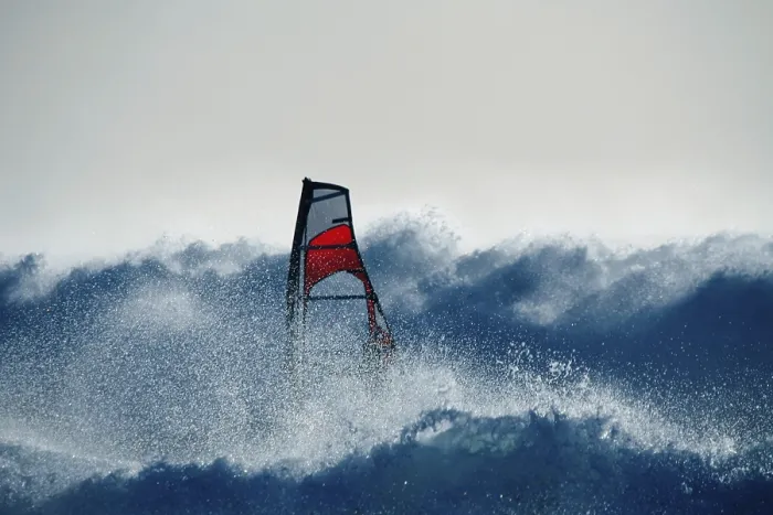 Gerahmter Druck : Windsurfen Kiten an Lista Gerahmter Druck : Windsurfen Kiten an Lista