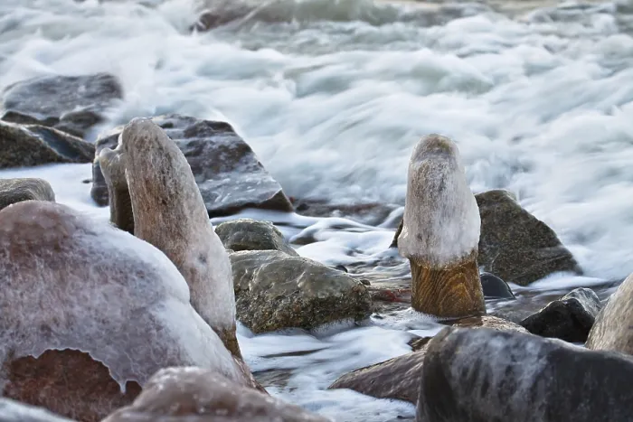 Gerahmter Druck : Winter an der Ostsee. Gerahmter Druck : Winter an der Ostsee.