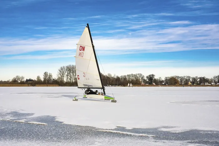 Gerahmter Druck : Winter am Dummer See mit Gerahmter Druck : Winter am Dummer See mit