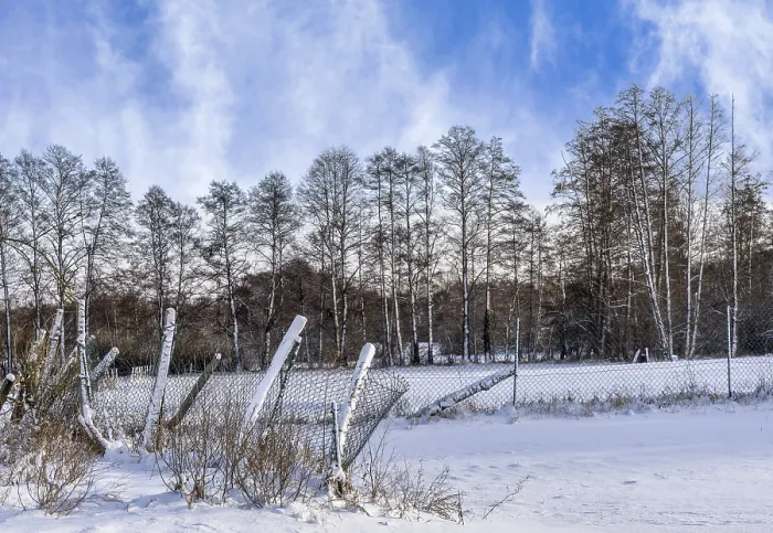 Gerahmter Druck : Winterlandschaft, Felder und Felder in Berlin Lubars. Gerahmter Druck : Winterlandschaft, Felder und Felder in Berlin Lubars.