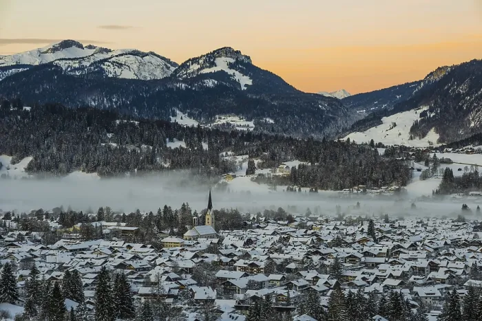 Gerahmter Druck : Winter in Oberstdorf, Oberallgäu Gerahmter Druck : Winter in Oberstdorf, Oberallgäu