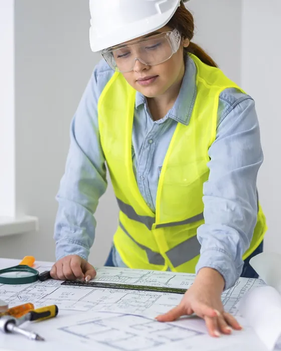 Gerahmter Druck : Frau als Ingenieurin 2 Gerahmter Druck : Frau als Ingenieurin 2