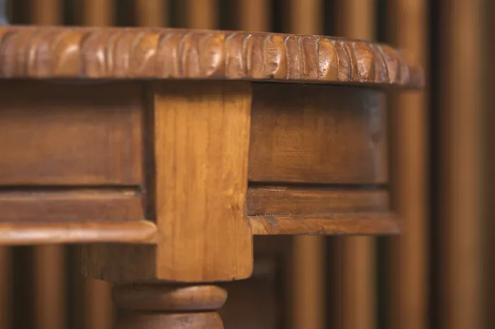 Gerahmter Druck : Holztischdetailabstrakte Bild. Gerahmter Druck : Holztischdetailabstrakte Bild.