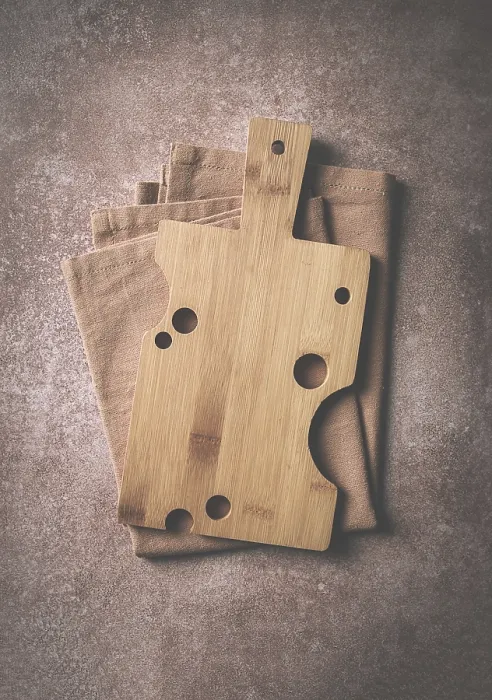 Gerahmter Druck : Holzbrett, rechteckig mit Griff. Gerahmter Druck : Holzbrett, rechteckig mit Griff.