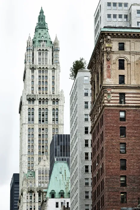 Gerahmter Druck : Woolworth-Building, Wolkenkratzer Gerahmter Druck : Woolworth-Building, Wolkenkratzer