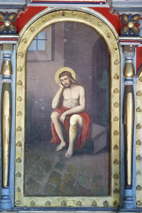Gerahmter Druck : Verwundeter Jesus Gerahmter Druck : Verwundeter Jesus
