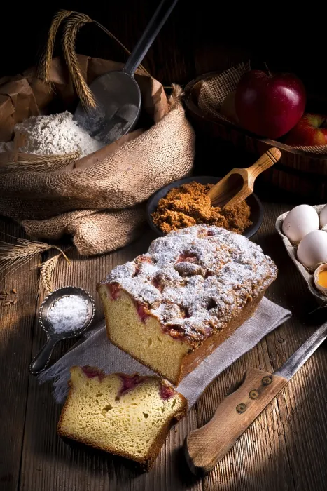 Gerahmter Druck : Bäckereikuchen aus Hefe-Teig Gerahmter Druck : Bäckereikuchen aus Hefe-Teig