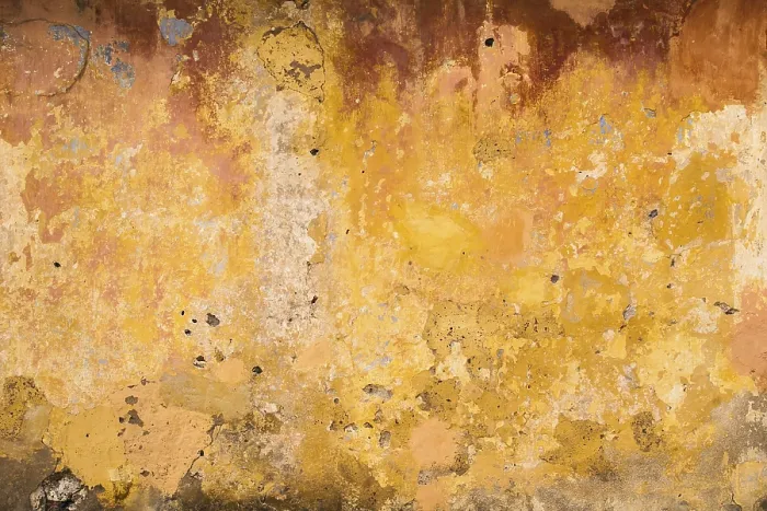 Gerahmter Druck : Gelber Wand Gerahmter Druck : Gelber Wand