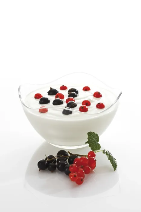 Gerahmter Druck : Joghurt mit Korinthen Gerahmter Druck : Joghurt mit Korinthen