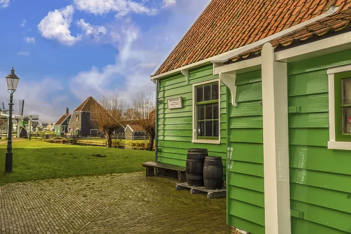 Gerahmter Druck : Zaanse Schans, Niederlande