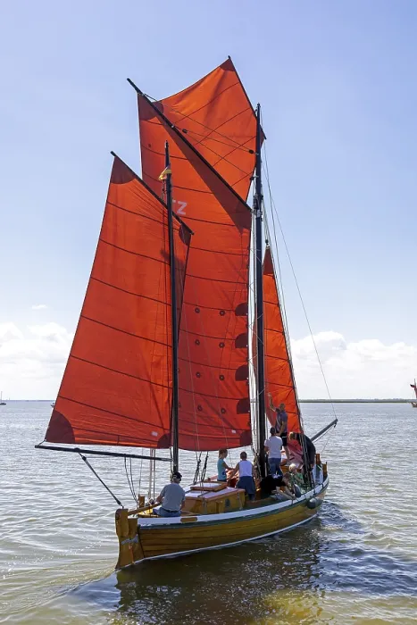 Gerahmter Druck : Das Boot, Wustrow, Saaler Bodden