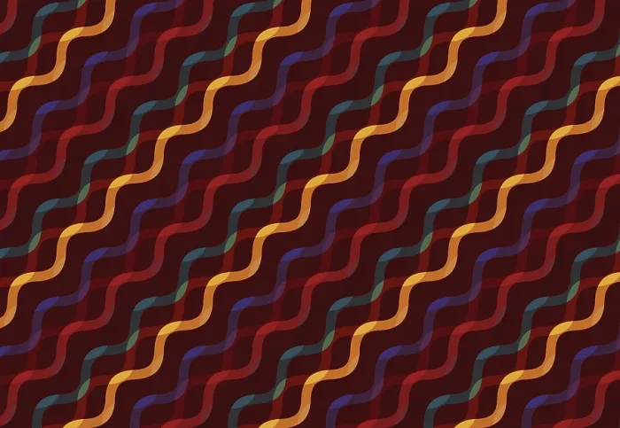 Gerahmter Druck : Zig-zag-Linien-Banner-Vorlagen-Set Gerahmter Druck : Zig-zag-Linien-Banner-Vorlagen-Set