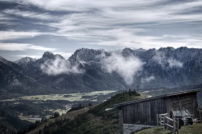 Gerahmter Druck : Zugspitzmassiv Gerahmter Druck : Zugspitzmassiv