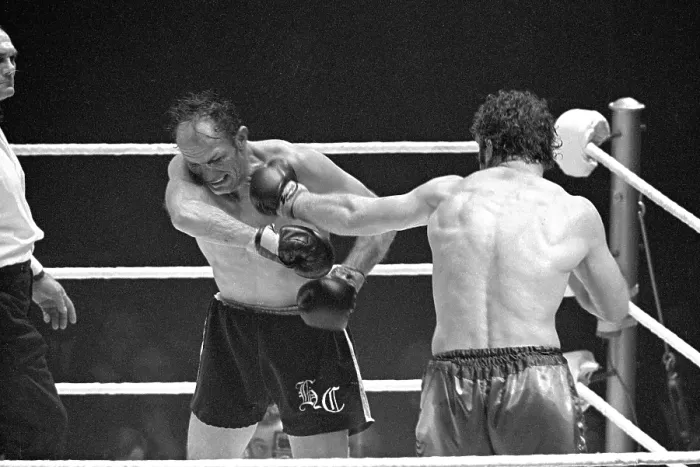 Gerahmter Druck : Henry Cooper gegen Joe Bugner