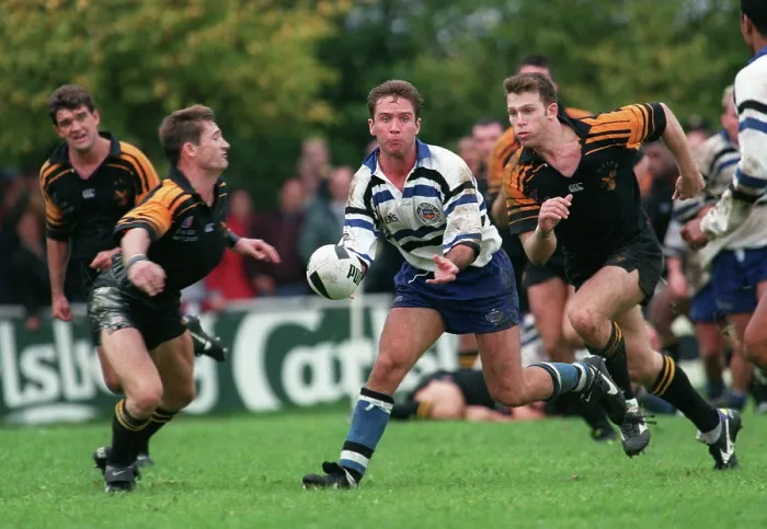 Gerahmter Druck : Wasps gegen Bath Gerahmter Druck : Wasps gegen Bath