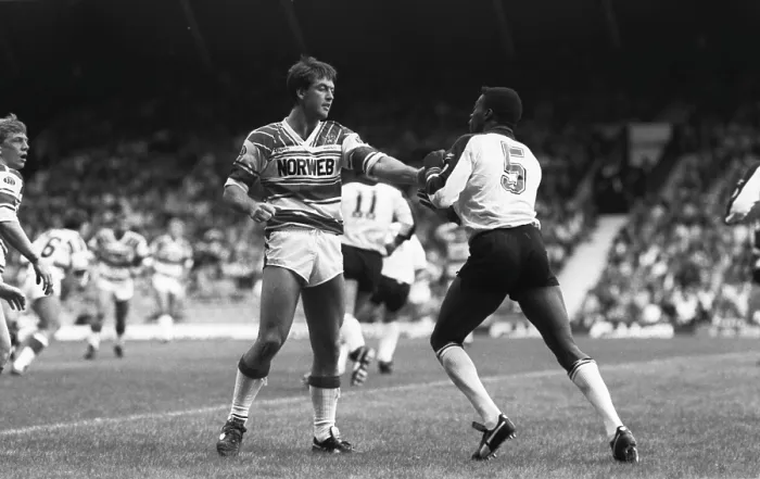 Gerahmter Druck : Widnes gegen Wigan Gerahmter Druck : Widnes gegen Wigan