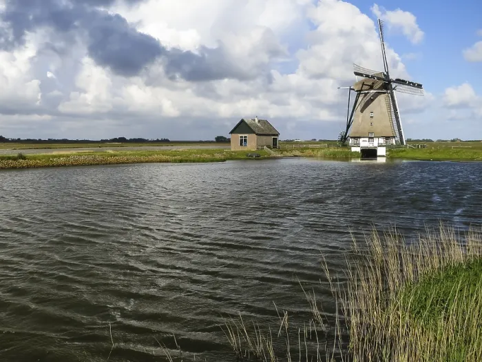 Gerahmter Druck : Landschaft auf Texel Gerahmter Druck : Landschaft auf Texel