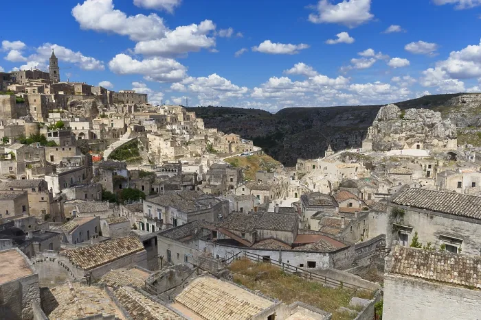 Gerahmter Druck : Matera, Altstadt, Sassi di Matera, Basilikata, Italien Gerahmter Druck : Matera, Altstadt, Sassi di Matera, Basilikata, Italien