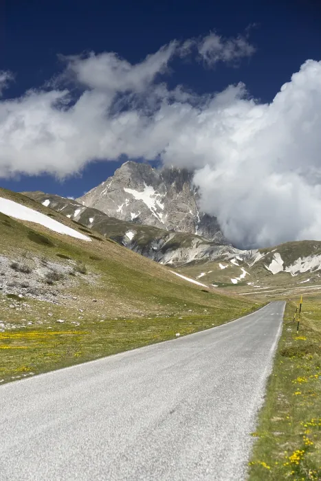 Gerahmter Druck : Berglandschaft