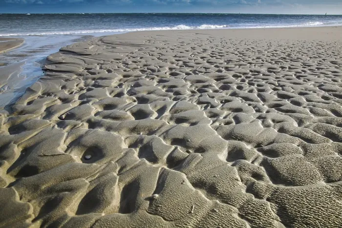 Gerahmter Druck : Sandmuster Gerahmter Druck : Sandmuster
