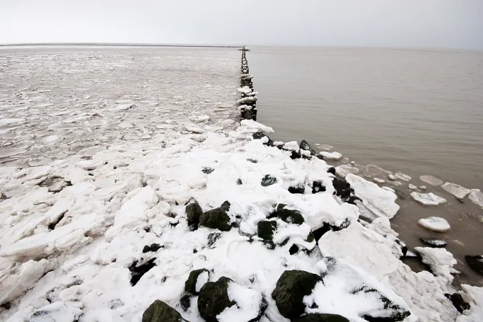 Gerahmter Druck : Waddenzee im Winter Gerahmter Druck : Waddenzee im Winter