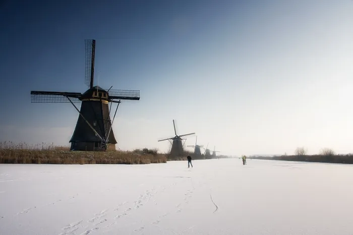 Gerahmter Druck : Winter in den Niederlanden; Winter in Holland Gerahmter Druck : Winter in den Niederlanden; Winter in Holland