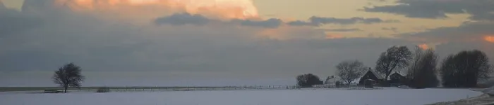 Gerahmter Druck : Winter in de Lauwers; Winter am Lauwersmeer Gerahmter Druck : Winter in de Lauwers; Winter am Lauwersmeer