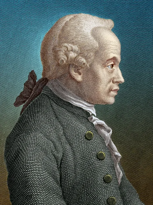 Gerahmter Druck : Immanuel Kant, deutscher Philosoph. Gerahmter Druck : Immanuel Kant, deutscher Philosoph.