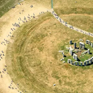 Stonehenge Print: Aerial View of Wiltshire Monument