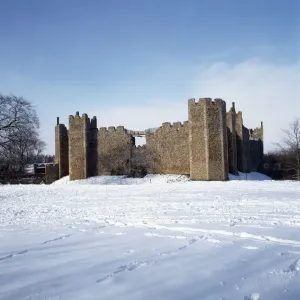 Framlingham Castle Print in Snow Framlingham Castle Print in Snow