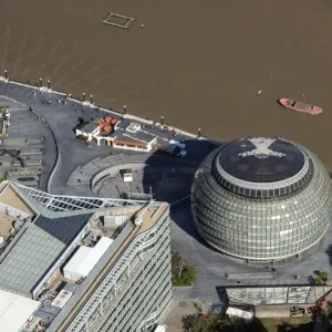 Print of City Hall, a Norman Foster-designed building in Southwark Print of City Hall, a Norman Foster-designed building in Southwark
