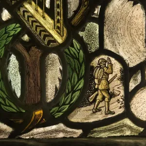 Print of a Nave South Window First World War Memorial Print of a Nave South Window First World War Memorial