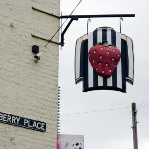 Print of The Strawberry pub sign, Newcastle upon Tyne Print of The Strawberry pub sign, Newcastle upon Tyne