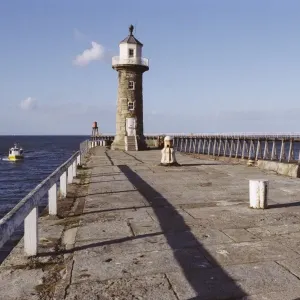 East Pier Lighthouse Print, Whitby