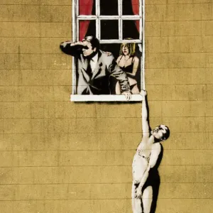 Bristol Print: Stencil Graffiti on Park Street Building