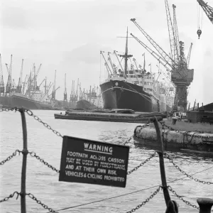 London Docks Print, July 1965