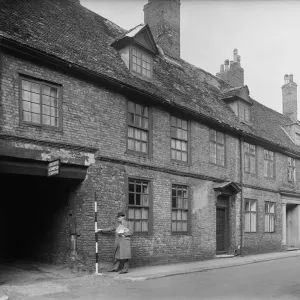 Print of Burnham House, Kings Lynn, Norfolk, 1942