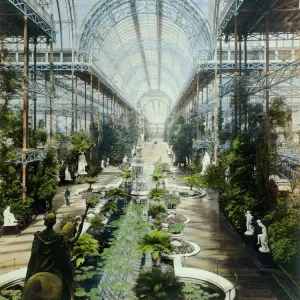 Crystal Palace Print: A Hand-Coloured Nave Interior Crystal Palace Print: A Hand-Coloured Nave Interior