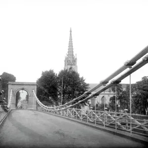 Marlow Bridge Print, 1829-31 Suspension Bridge