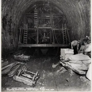 Concrete Block Lining Print: Queensway Tunnel Section Concrete Block Lining Print: Queensway Tunnel Section