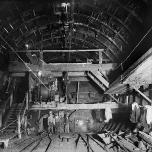 Rotherhithe Tunnel Construction Print, 1906 Rotherhithe Tunnel Construction Print, 1906