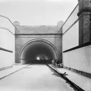 Rotherhithe Tunnel South Entrance Print, 1908 Rotherhithe Tunnel South Entrance Print, 1908