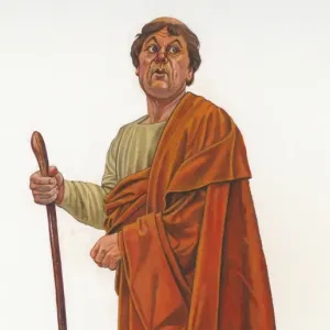 Anglo Saxon Monk Print Anglo Saxon Monk Print