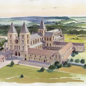 Gisborough Priory Print: A 15th-century Reconstruction Gisborough Priory Print: A 15th-century Reconstruction