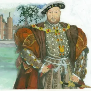 Print of King Henry VIII at Hampton Court Palace Print of King Henry VIII at Hampton Court Palace