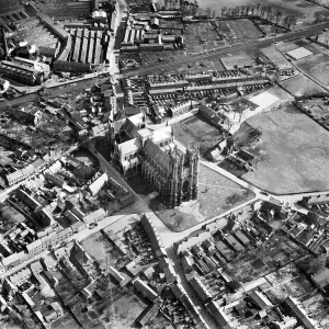 Drucke von East Riding of Yorkshire Städte in England – Straßen, Skylines und das Leben in der Stadt: Beverley